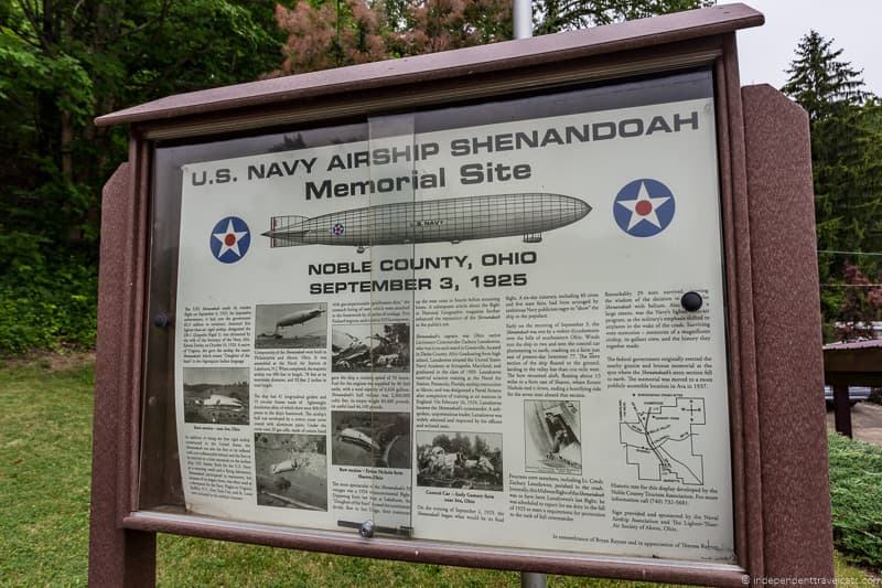 USS Shenandoah Memorial Site historical marker things to do in Caldwell Ohio Noble County Ohio