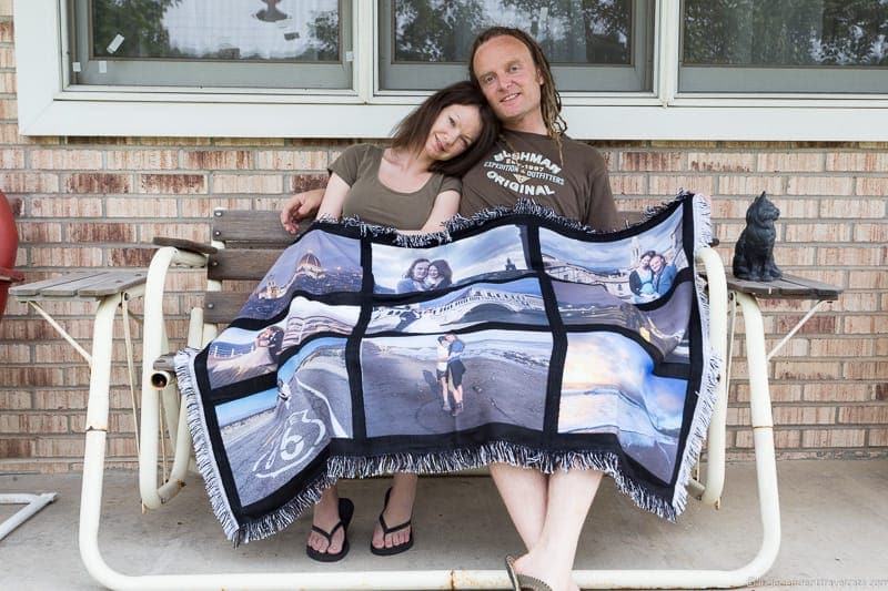 custom photo blanket travel gift guide best gifts for travelers traveler gift ideas