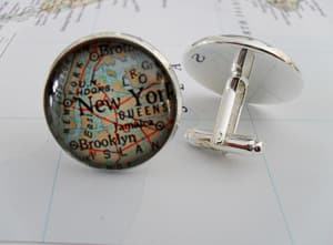 custom map cufflinks travel jewelry jewelry for travelers travel themed jewelry jewellery for travellers