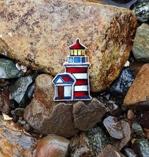 lighthouse brooch travel jewelry jewelry for travelers travel themed jewelry jewellery for travellers