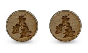 british isles outline cufflinks travel jewelry jewelry for travelers travel themed jewelry jewellery for travellers