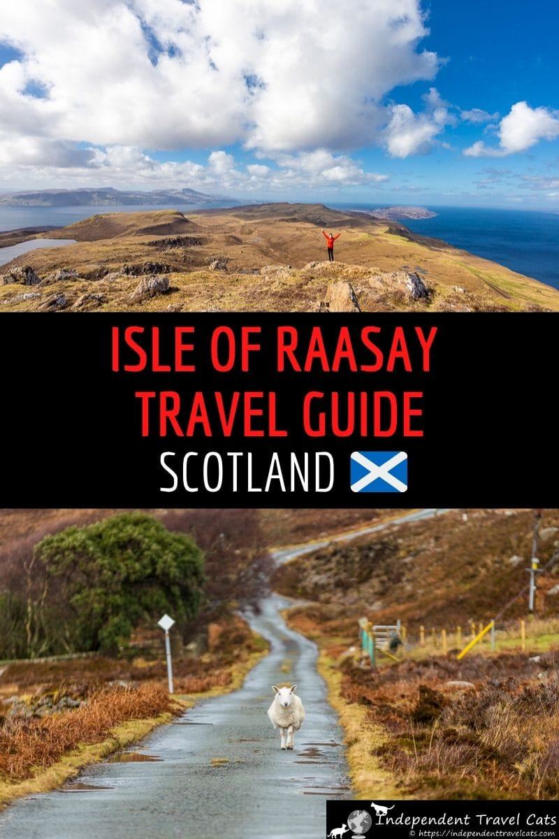 A detailed travel guide to visiting the Isle of Raasay in Scotland and the top things do on Raasay. We share how to get to the Isle of Raasay, how to get around Raasay, where to stay on Raasay, where to eat, and the top things to do and see on the island. We'll also share our own experience and tips for visiting Raasay. #Raasay #IsleoofRaasay #Scottishislands #Hebrides #Scotland #travel #InnerHebrides #IsleofSkye