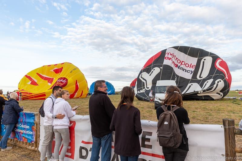 public viewing area crowd Grand Est Mondial Air Balloons hot air balloon festival France