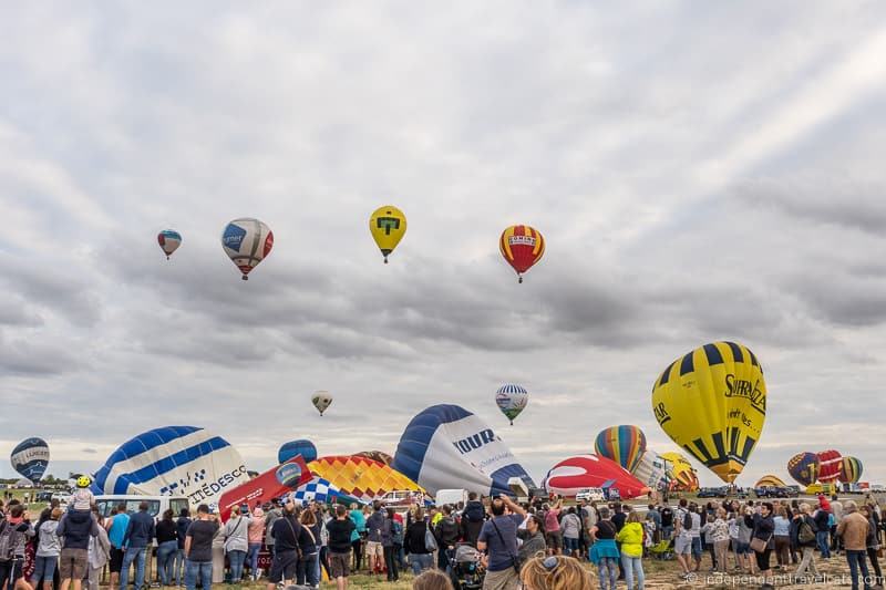 public viewing area crowd Grand Est Mondial Air Balloons hot air balloon festival France