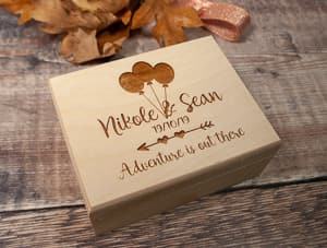 Up inspired ring box travel themed wedding destination wedding