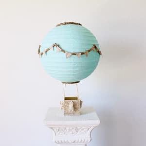 hot air balloon decoration centerpiece themed wedding destination wedding