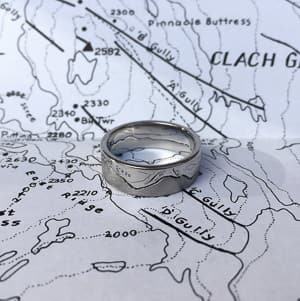 interlocking mountain ring travel themed wedding destination wedding