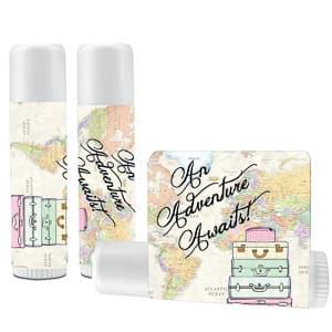 lip balm wedding favor travel themed wedding destination wedding