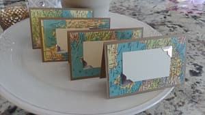 map table place card holders travel themed wedding destination wedding