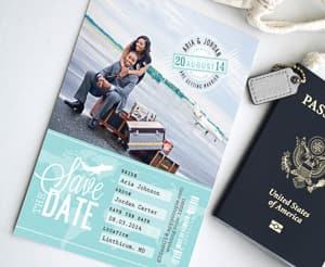 travel themed Save the Date cards travel themed wedding destination wedding