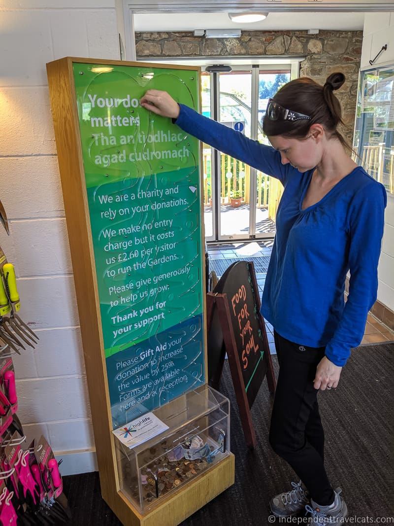 Inverness Botanic Gardens museum donation box museum funding museum costs museum donations from visitors free museums