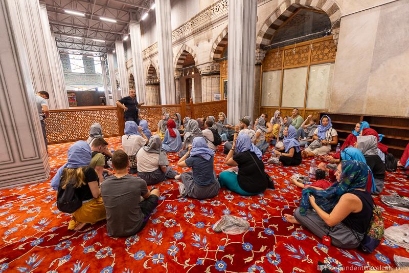 Blue Mosque interior 2 weeks in Turkey itinerary