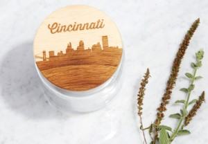 wood city skyline jar kitchen travel themed home decor handmade travel home decorations furnishings