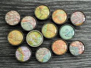 map cabinet door knobs drawer pulls travel themed home decor handmade travel home decorations furnishings