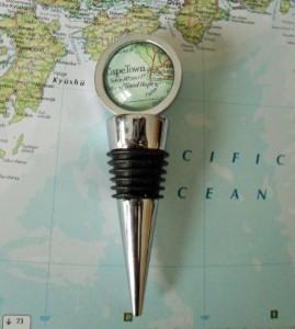 custom map wine stopper travel themed home decor handmade travel home decorations furnishings