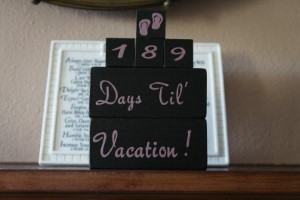 holiday vacation countdown blocks travel themed home decor handmade travel home decorations furnishings