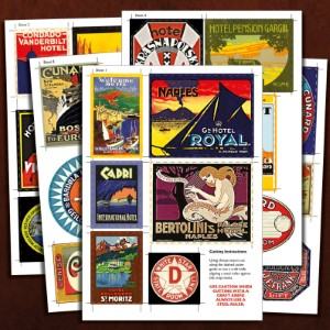 EXOTIC DESTINATIONS Vintage Travel Stickers