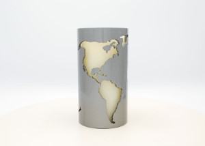 steel world map candle holder travel themed home decor handmade travel home decorations furnishings