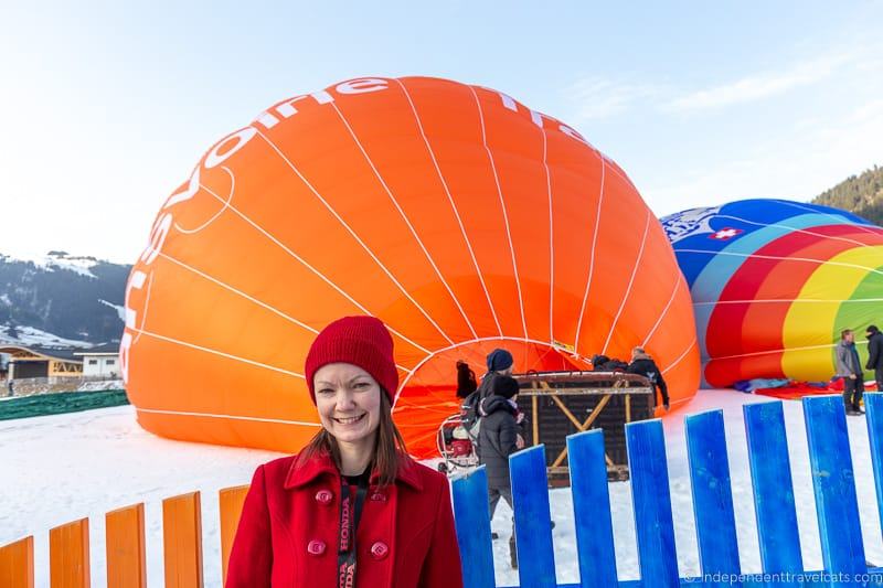 Jessica Norah Château-d'Oex International Hot Air Balloon Festival in Switzerland Festival International de Ballons