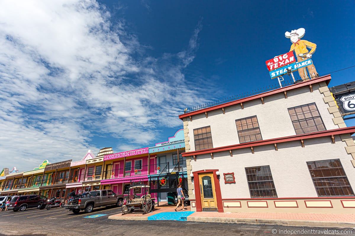 Big Texan Motel in Amarillo Texas Route 66 motels hotels