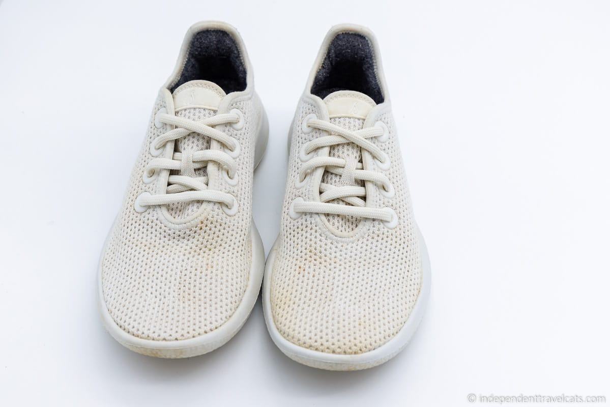 washing Allbirds shoes white Tree Runners sneakers