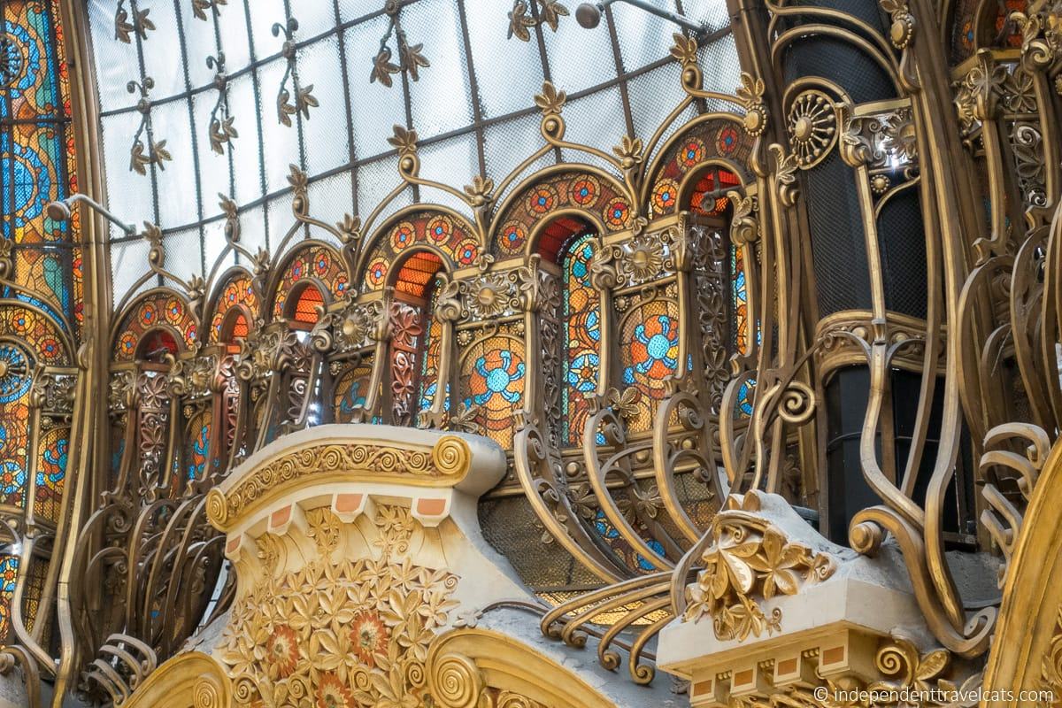 Galeries Lafayette Art deco dome architecture details