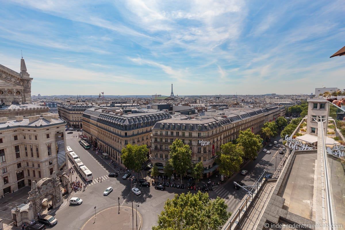 The Rooftop at the Galeries Lafayette Department Store with the