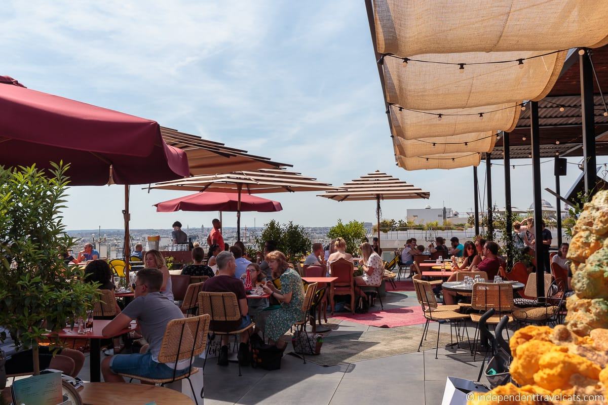 Galeries Lafayette Rooftop Terrace: A view over Paris