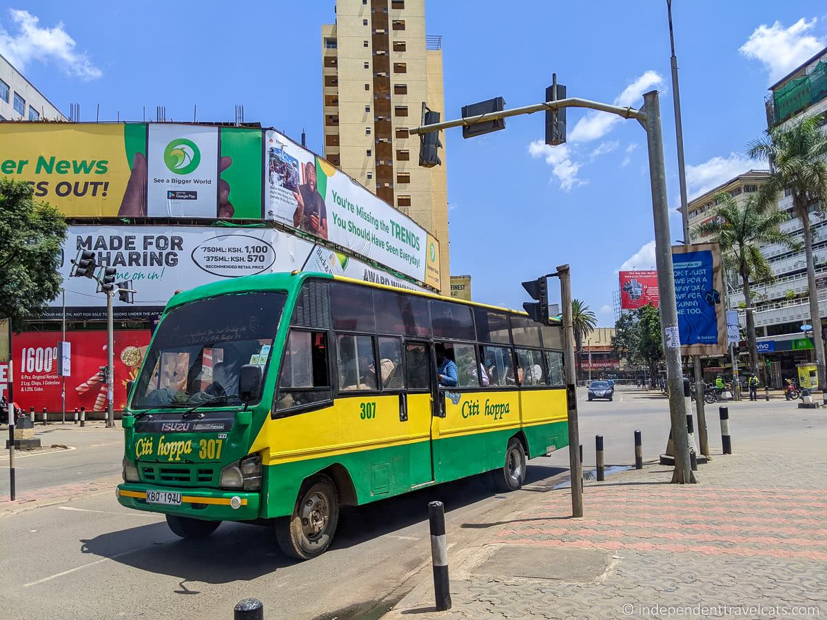 Citi Hoppa bus in Nairobi Top Things to do in Nairobi Kenya