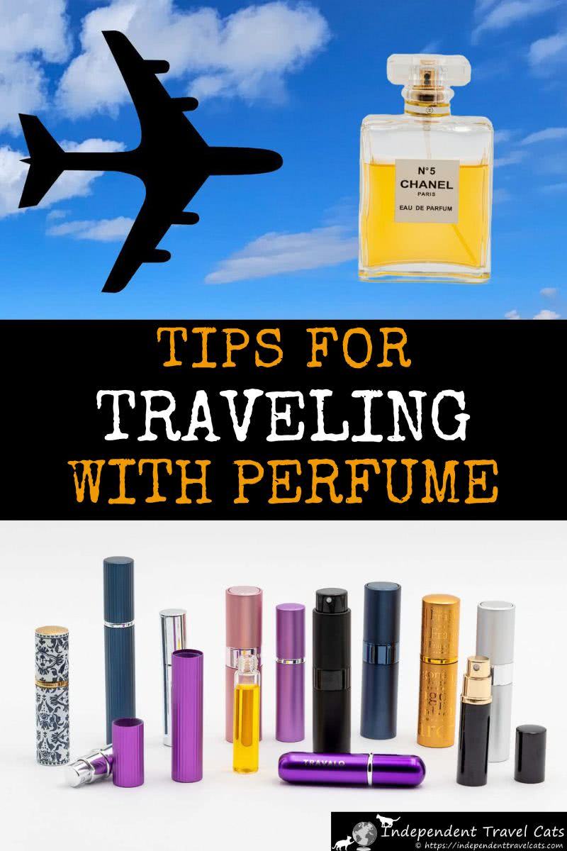 This guide to traveling with perfume will help you safely travel with your perfumes on your next trip. It covers airport rules for perfume, travel sized perfume bottles, choosing travel atomizers, packing tips, custom duties on perfume, duty free shopping, international shipping rules, perfume etiquette while traveling, and even how to have fragrance related travel experiences on your vacation. #travelperfume #traveltips #packing #airport #atomizer #traveling #perfume #fragrance #travel