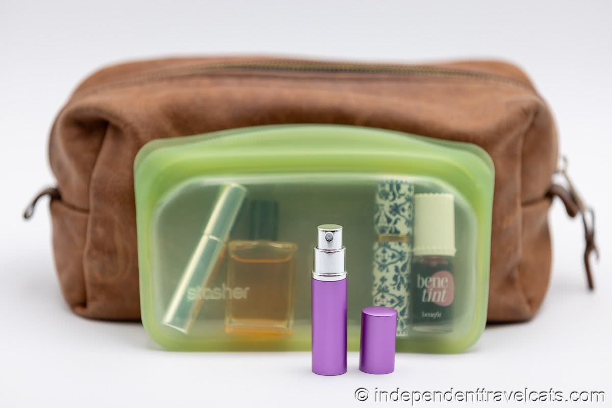 traveling with perfume atomizer waterproof toiletry bag